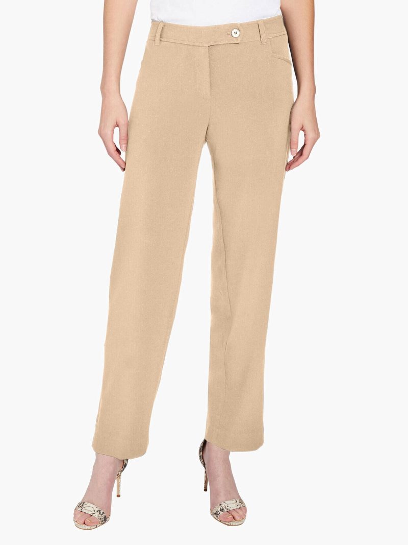 Bi-Stretch Straight Leg Pants in Color Praline | Jones New York