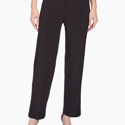 Bi-Stretch Straight Leg Pants (New) in the Color Jones Black | Jones New York