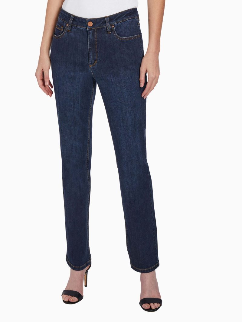 Lexington Straight Leg Jeans, Indigo Wash in Color Indigo Wash | Jones New York