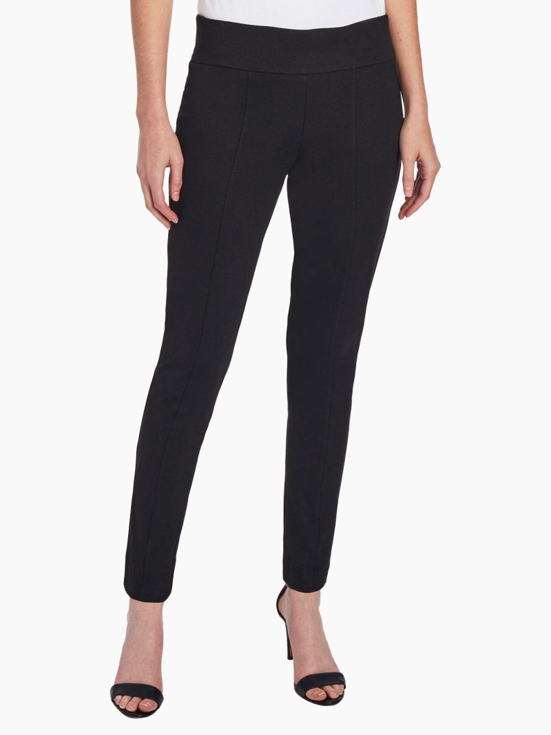 Compression Pull-On Dress Pants in Color Jones Black | Jones New York