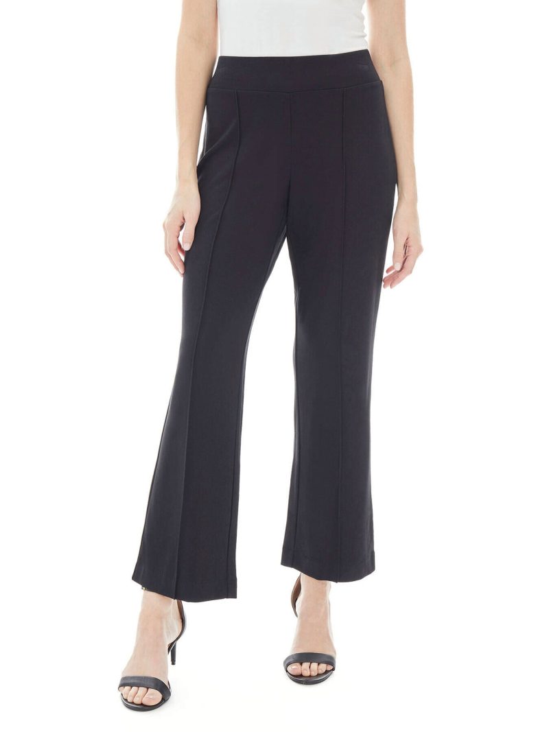 Pintuck Pull-On Knit Pants in Color Jones Black | Jones New York