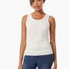 Scoop Neck Knit Tank Top in Color Jones White | Jones New York