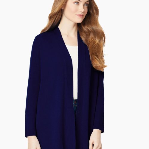 Open Front Icon Cardigan in the Color Collection Navy | Jones New York