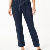 Paper Bag Waist Denim Trouser in the color Westpoint Wash | Jones New York