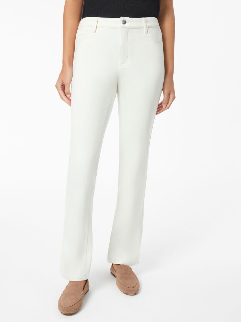 Lexington Straight-Leg Compression Pant in the Color Jones White | Jones New York