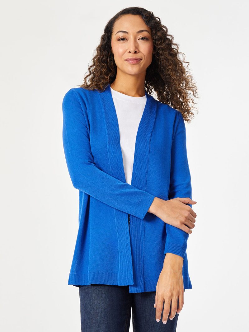 Icon Cardigan in the Color Lt Sapphire | Jones New York