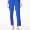 Solid Fly-Front Slim Leg Pants in the Color Lt Sapphire | Jones New York