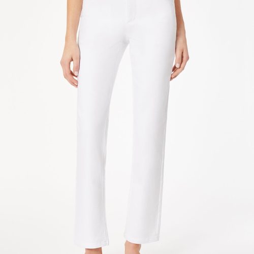 Lexington Straight Leg Jeans, Soft White in the Color Soft White | Jones New York