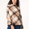 Mock Neck Jacquard Sweater in the Color Caramel Multi | Jones New York