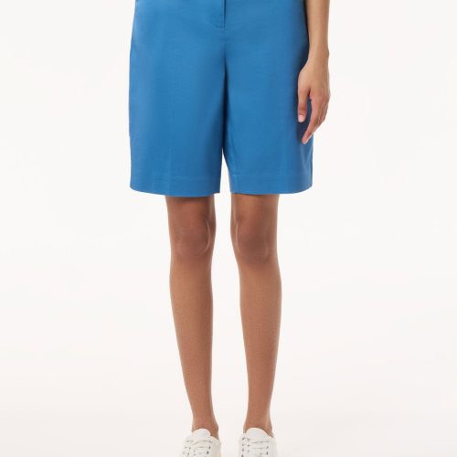 Solid Fly Front Bermuda Short in the Color Blue Lagoon | Jones New York