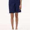 Solid Fly Front Bermuda Short in the Color Pacific Navy | Jones New York