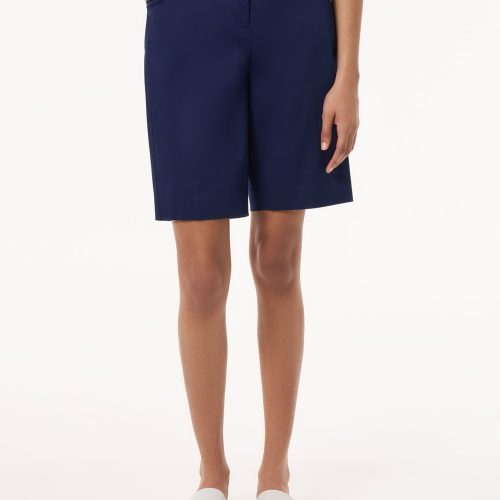 Solid Fly Front Bermuda Short in the Color Pacific Navy | Jones New York