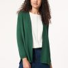 Open Front Icon Cardigan in the Color Forest Green | Jones New York