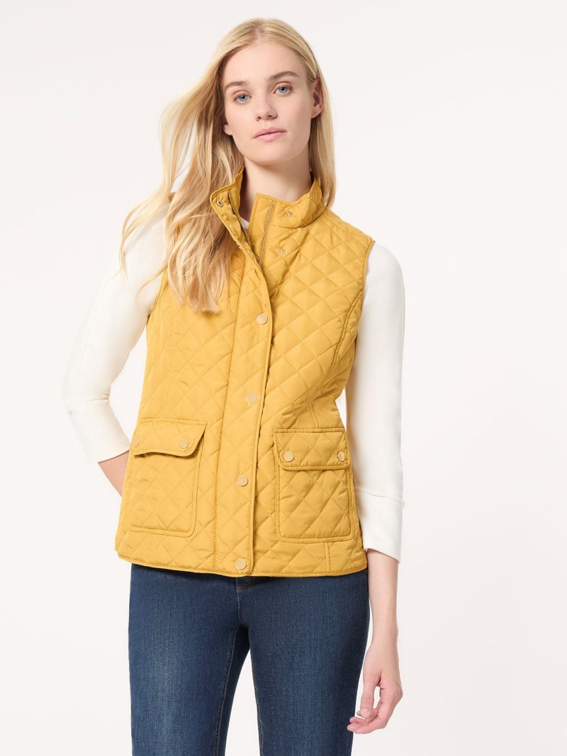 Quilted Puffer Vest in the Color Jonagold | Jones New York