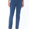 Petite Lexington Straight Leg Jeans, Skywash in the Color Skywash | Jones New York