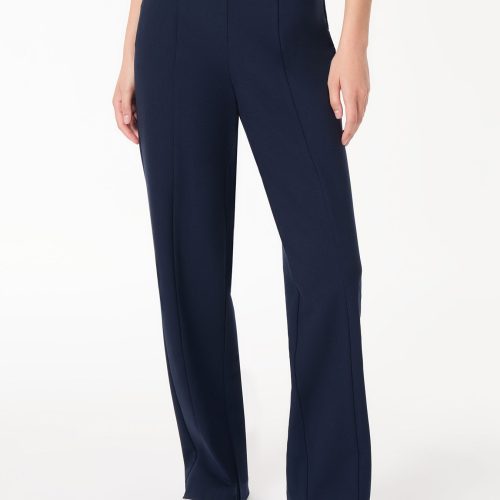 Pull-On High-Rise Wide Leg Pant in the Color Pacific Navy | Jones New York