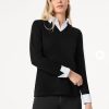 Collared Twofer Layered-Look Top in the Color Jones Black/NYC White | Jones New York