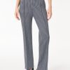 Pull-On Houndstooth Wide Leg Knit Pant in the Color Jones Black Multi | Jones New York