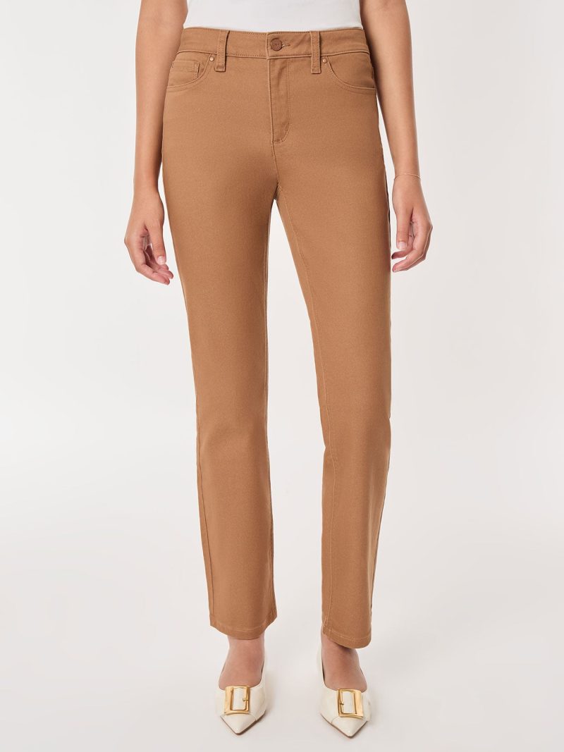 Lexington Straight Leg Jeans, Caramel in the Color Caramel | Jones New York