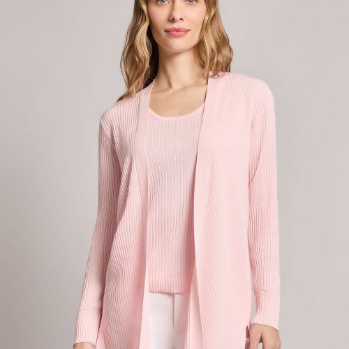 Open Front Sutton Cardigan in the Color Petal Pink | Jones New York