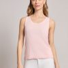 Sutton Scoop Neck Tank Top in the Color Petal Pink | Jones New York