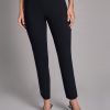 Plus Pull-On Straight Leg Pants, Stretch Twill in the Color Jones Black | Jones New York