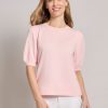 Stitch Sleeve Sweater in the Color Petal Pink | Jones New York