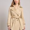 Double Breasted Trench Jacket in the Color Jones Khaki | Jones New York