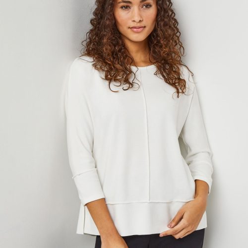 Seam Detail Dolman Tunic in Color NYC White | Jones New York