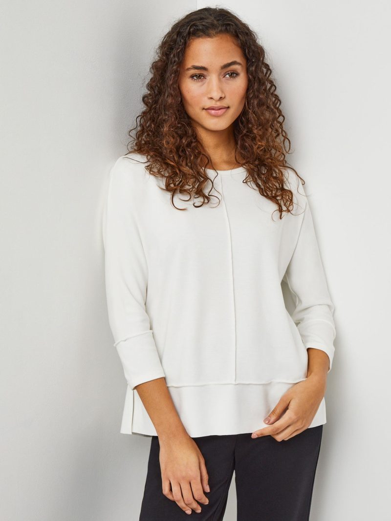 Seam Detail Dolman Tunic in Color NYC White | Jones New York